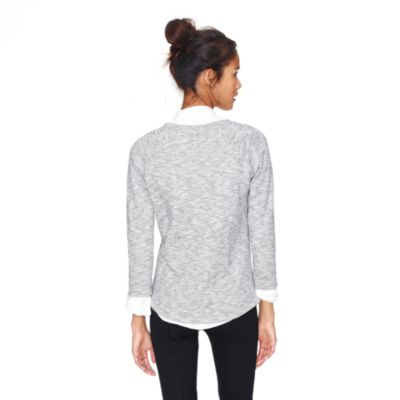 Loomknit sweatshirt in heather