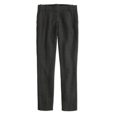 Tall caf&eacute; capri in tiny dots