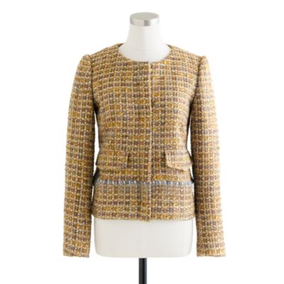 Collection lady jacket in gilded tweed