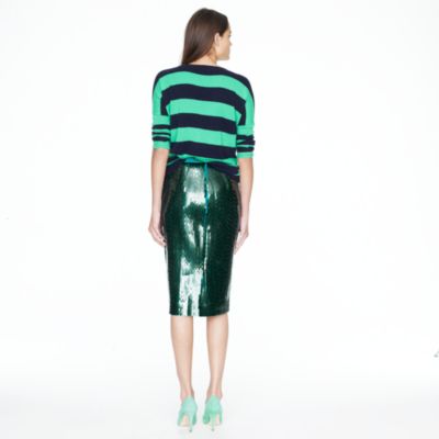 Collection pencil skirt in tile sequin