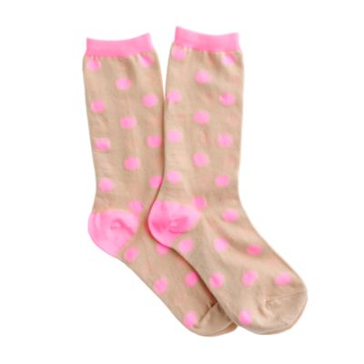 Polka-dot trouser socks