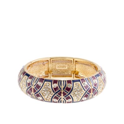 Crystal mosaic bangle