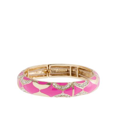 Crystal mosaic skinny bangle