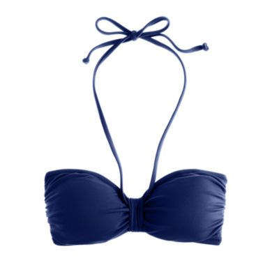 Pintuck padded bandeau top