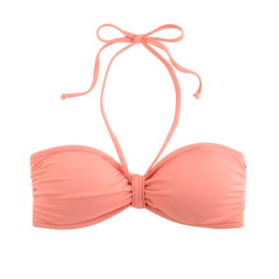 Pintuck padded bandeau top