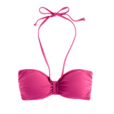 Pintuck padded bandeau top