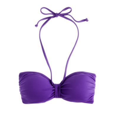 Pintuck padded bandeau top
