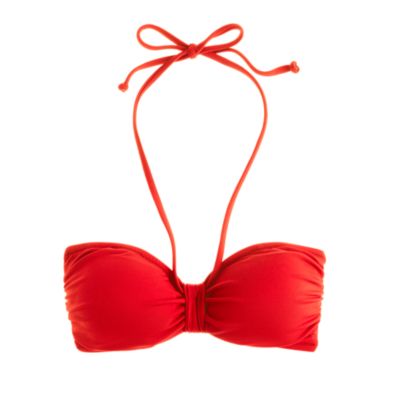 Pintuck padded bandeau top
