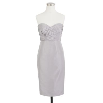 Petite Kristin dress in silk taffeta