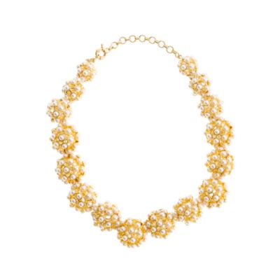 Pearl ball choker necklace