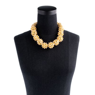 Pearl ball choker necklace