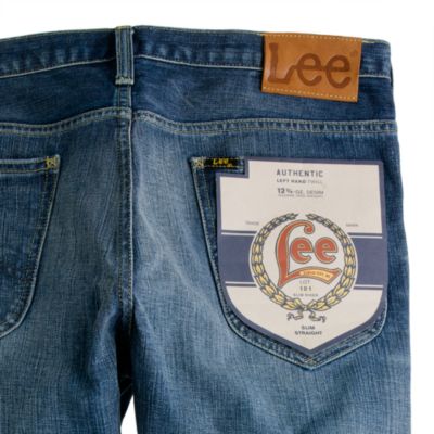 Lee&reg; for J.Crew 101 Slim Rider in saddle worn wash
