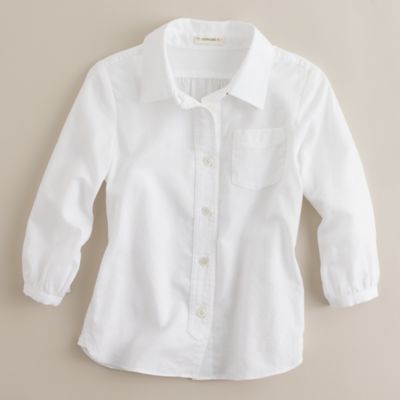 Girls' classic button-down shirt