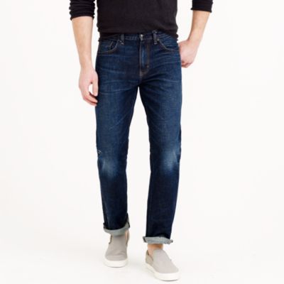 Bootcut-fit jean in dark worn wash