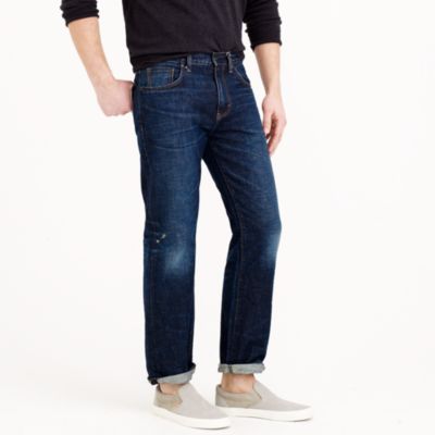 Bootcut jean in dark worn wash