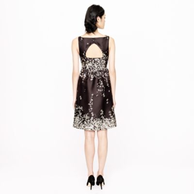 Collection printed floral shantung dress