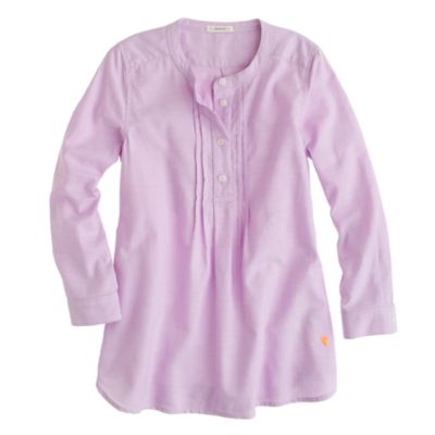 Girls' pleated bib tunic