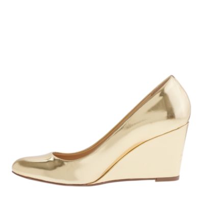 Martina metallic wedges