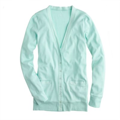 Perfect-fit mixed-tape cardigan