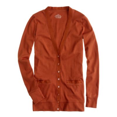 Perfect-fit mixed-tape cardigan