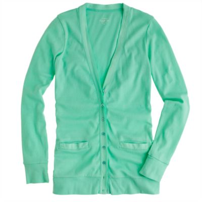 Perfect-fit mixed-tape cardigan