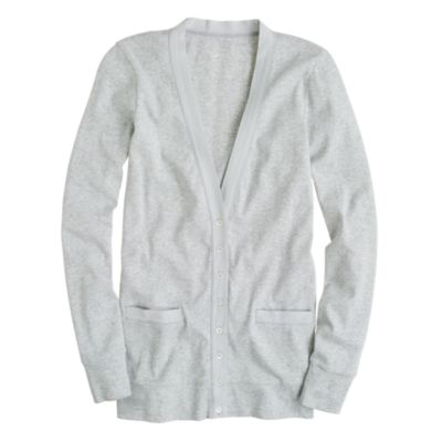 Perfect-fit mixed-tape cardigan
