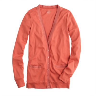 Perfect-fit mixed-tape cardigan