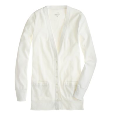 Perfect-fit mixed-tape cardigan