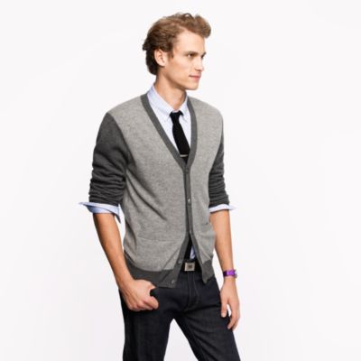 Cashmere tipped cardigan