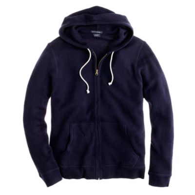 Cashmere zip hoodie