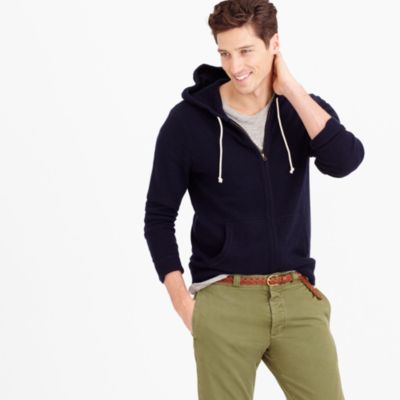 Cashmere zip hoodie