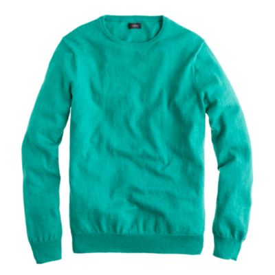 Tall cotton-cashmere crewneck sweater