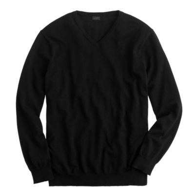 Cotton-cashmere V-neck sweater