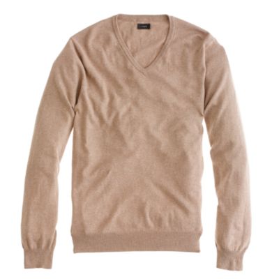 Cotton-cashmere V-neck sweater
