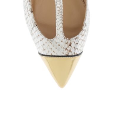 Collection Everly snakeskin T-strap pumps