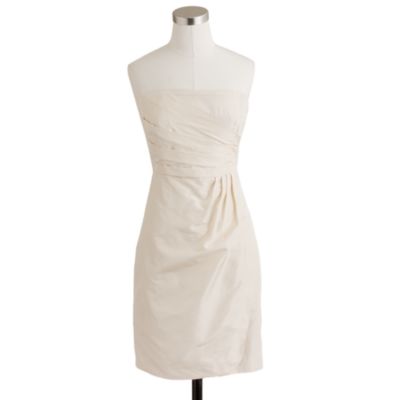 Petite Selma dress in silk taffeta