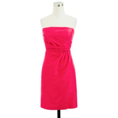 Petite Selma dress in silk taffeta