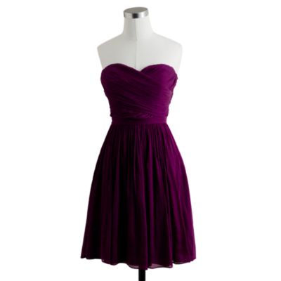 Petite Arabelle dress in silk chiffon