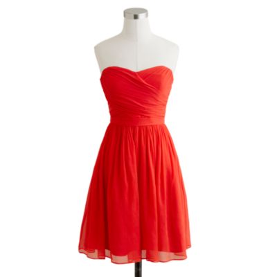 Petite Arabelle dress in silk chiffon