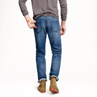 Slim-straight jean in vintage worn wash