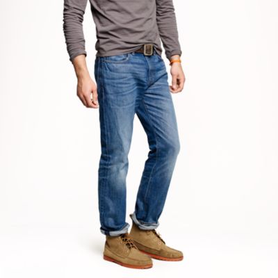 Slim-straight jean in vintage worn wash