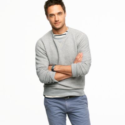 Marled fleece sweatshirt