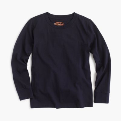 Boys' long-sleeve jersey tee