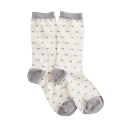 Heart trouser socks