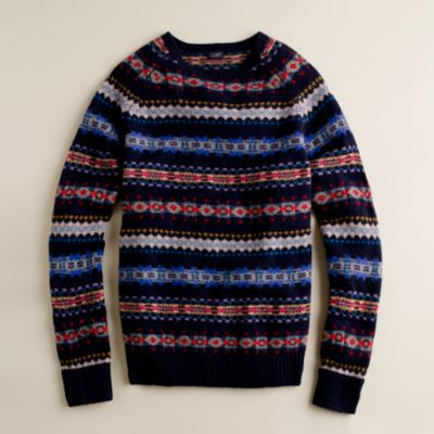 Fine lambswool Aberdeen Fair Isle sweater