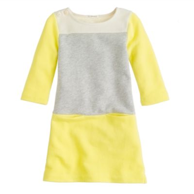 Girls' maritime dress in colorblock