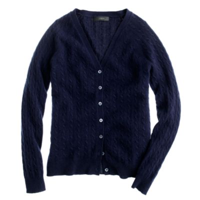 Collection cashmere mini-cable cardigan