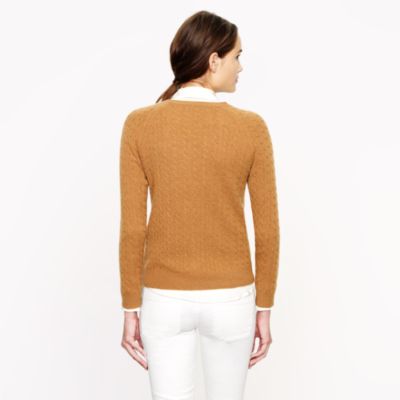 Collection cashmere mini-cable cardigan