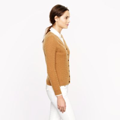Collection cashmere mini-cable cardigan