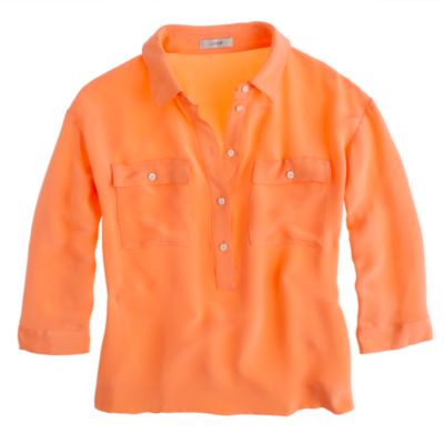 Collection silk crepe de chine popover